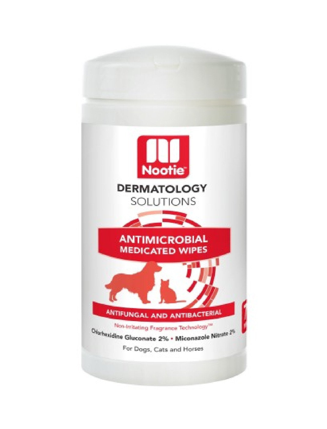 Nootie Antimicrobial Medicated Wipes for Dogs and Cats 70pcs