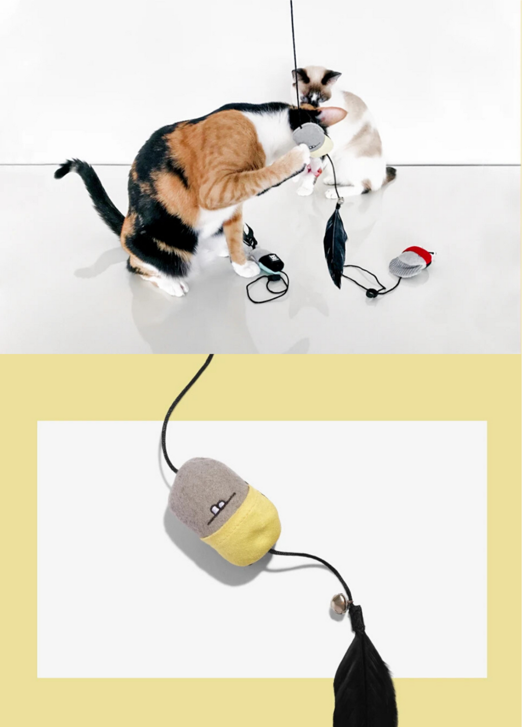 Zee.Cat Finger Puppets Trio Cat Toy