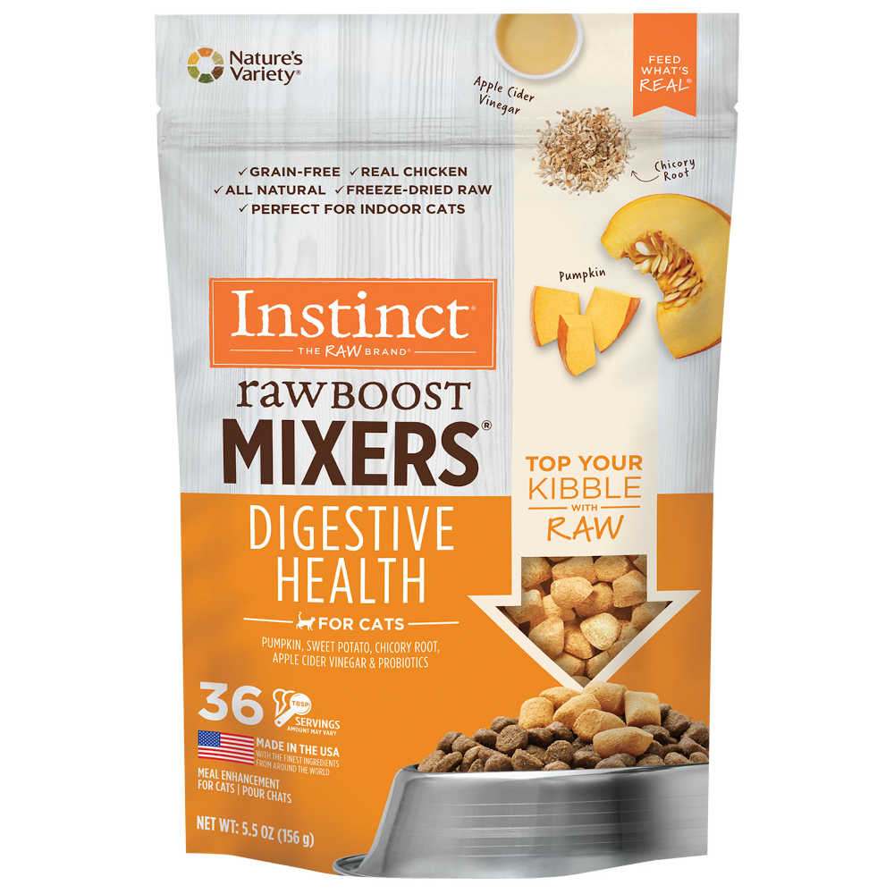 Instinct Raw Boost Mixers Digestive Health Freeze-Dried Raw Cat Food Topper