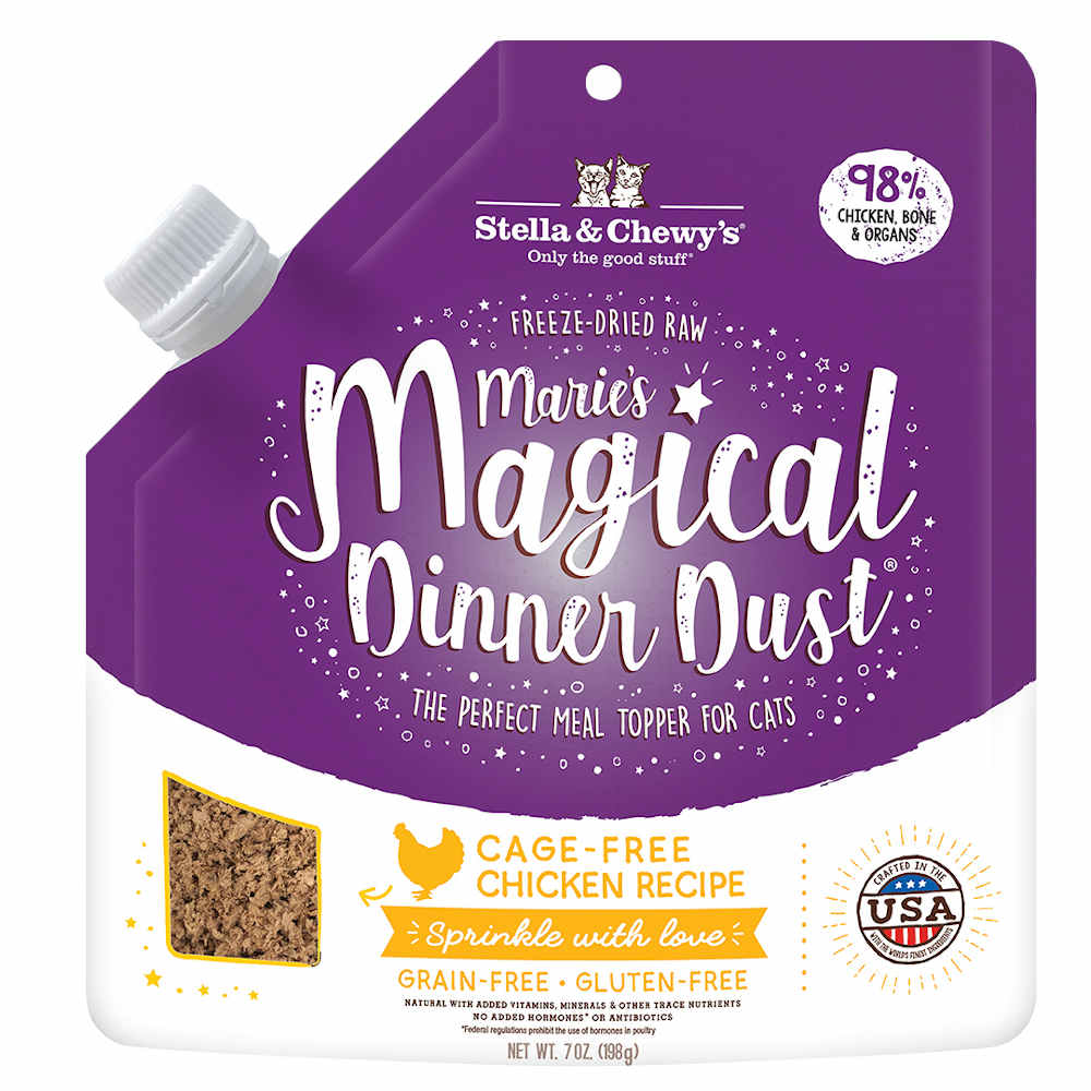 Stella & Chewy??s Marie??s Magical Dinner Dust Chicken Freeze-Dried Cat Food Topper 7oz
