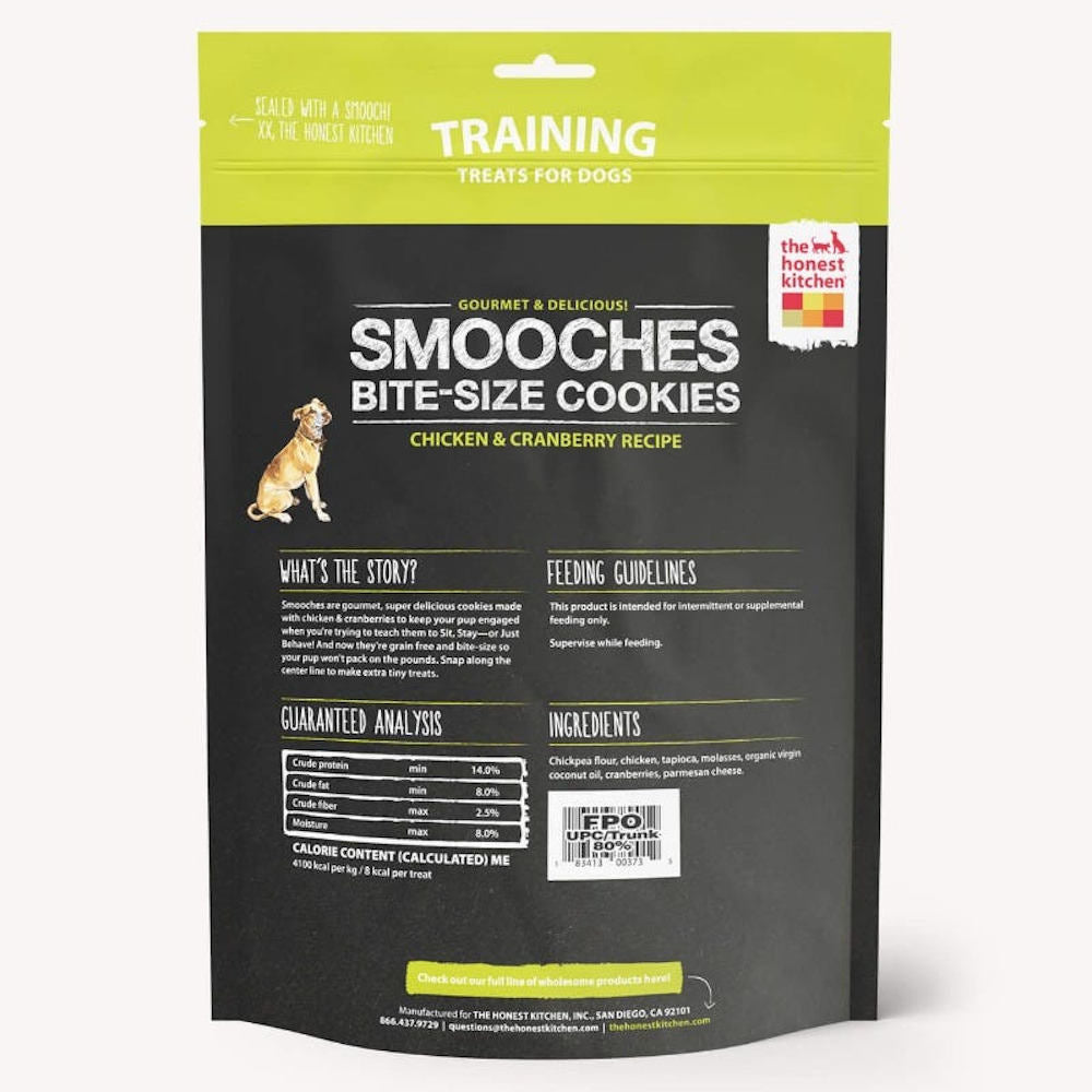 The Honest Kitchen Smooches Bite-Size Cookies Chicken & Cranberries Dog Treats 340g