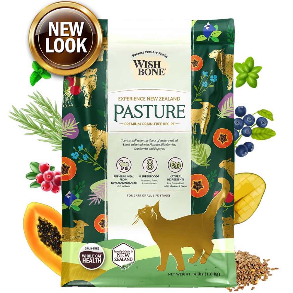 Wishbone Pasture Lamb & Chicken Grain-Free Dry Cat Food 4lb