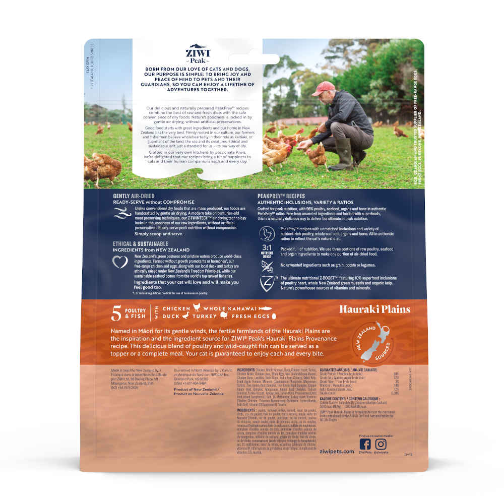 Ziwi Peak Provenance Hauraki Plains Grain-Free Air-Dried Cat Food
