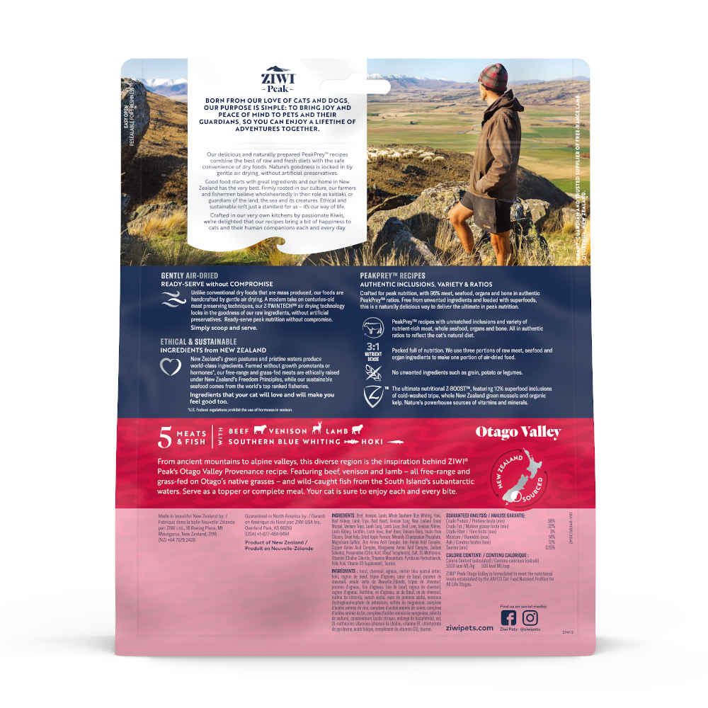 Ziwi Peak Provenance Otago Valley Grain-Free Air-Dried Cat Food
